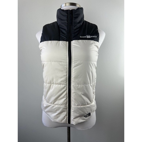 *Flaw The North Face Shake Shack Logo Everyday Insulated Vest Puffer Colorblock - Picture 2 of 16